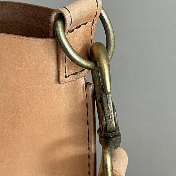 Across Town - Handcrafted Leather Bag with Shoulder Strap - A.M. Aiken