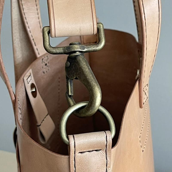 Across Town - Handcrafted Leather Bag with Shoulder Strap - A.M. Aiken