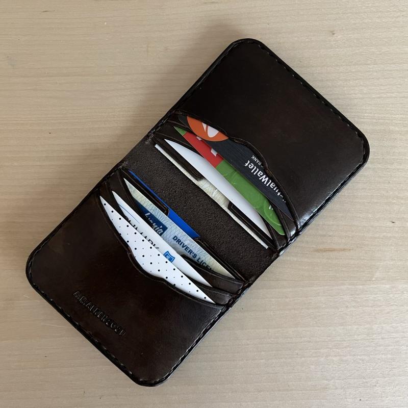 Made-to-Order 8-Card Leather Wallet - A.M. Aiken