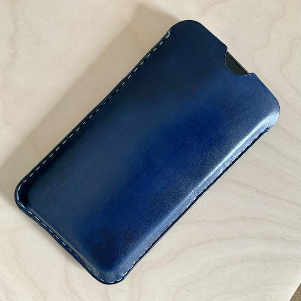 Made-to-Order Leather Phone Sleeve - A.M. Aiken