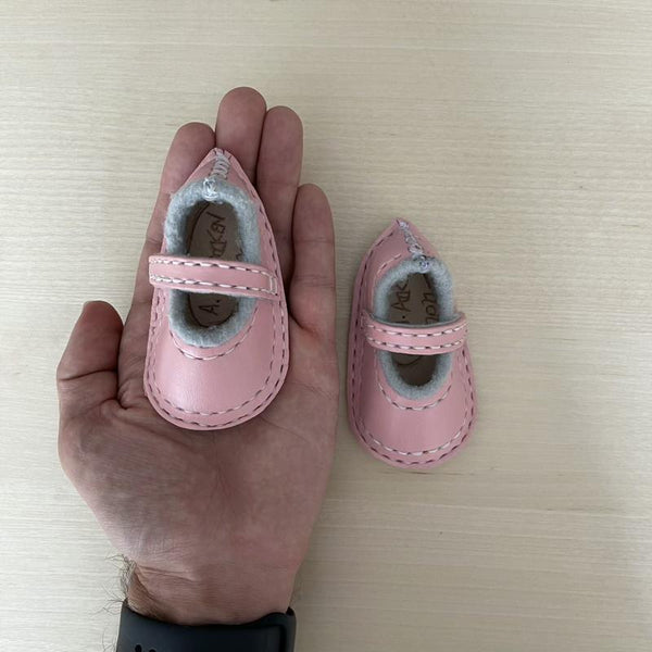 No Small Feat - Leather Baby Girl Shoes - A.M. Aiken