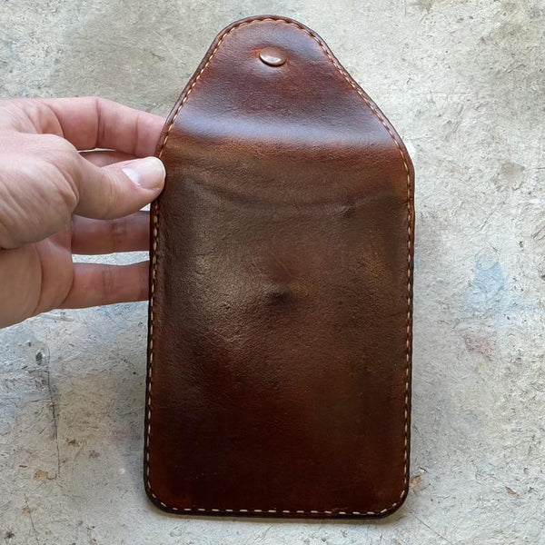 Trade Secrets - Large Leather Pouch - Handcrafted Leather Pouch - A.M. Aiken